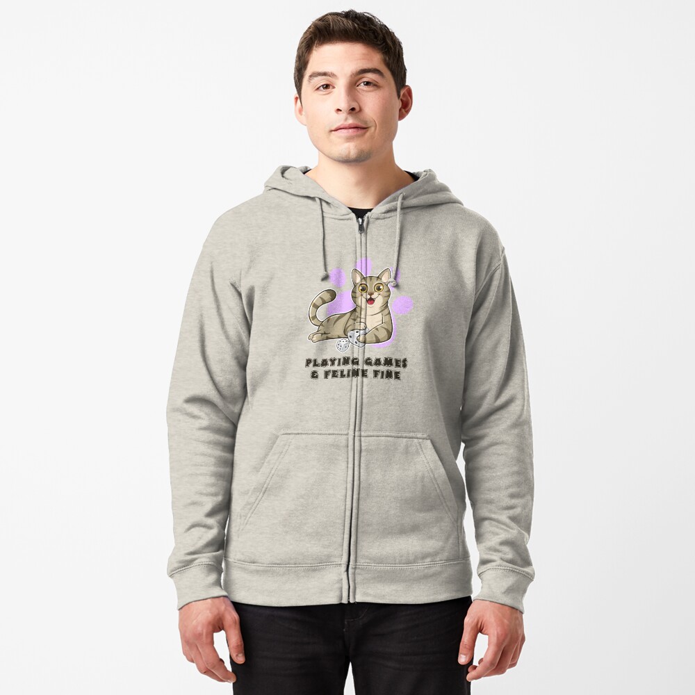 Item preview, Zipped Hoodie designed and sold by pudgycatgames.
