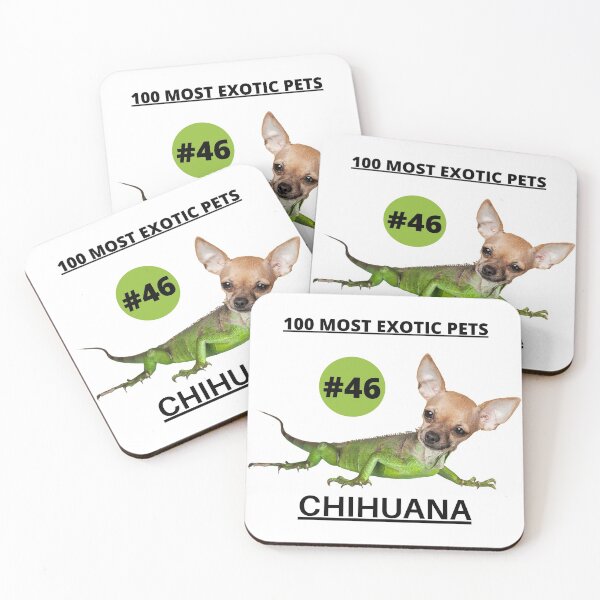 Item preview, 100 Most Exotic Pets Chihuahua Iguana Funny Cute Animal Mashup designed and sold by CBCreations73.