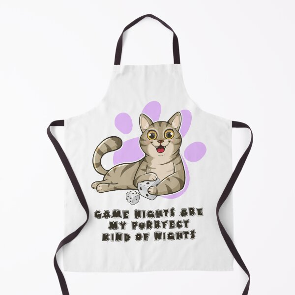 Item preview, Game Nights Are My Purrfect Kind Of Nights designed and sold by pudgycatgames.
