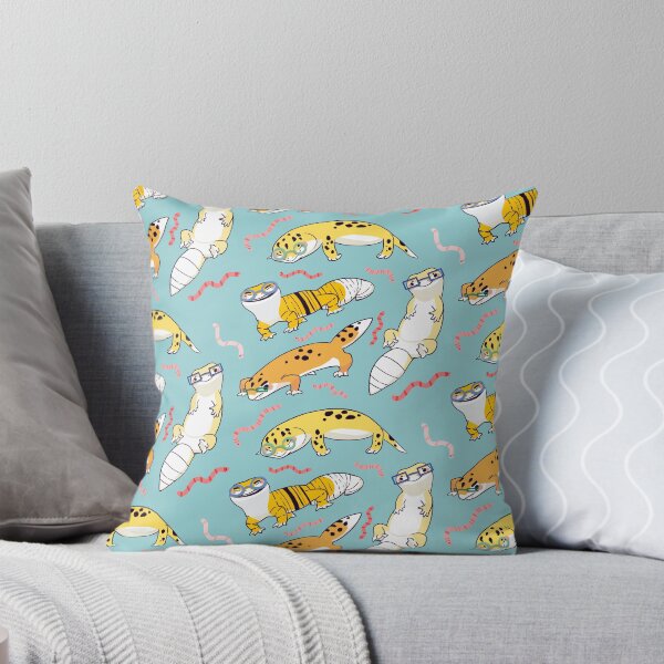 Item preview, Yellow Leopard Gecko - Cute Yellow and Green Cartoon Animal Pattern designed and sold by TheRainbowRoom.