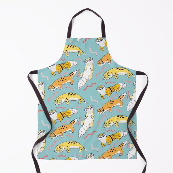 Item preview, Yellow Leopard Gecko - Cute Yellow and Green Cartoon Animal Pattern designed and sold by TheRainbowRoom.