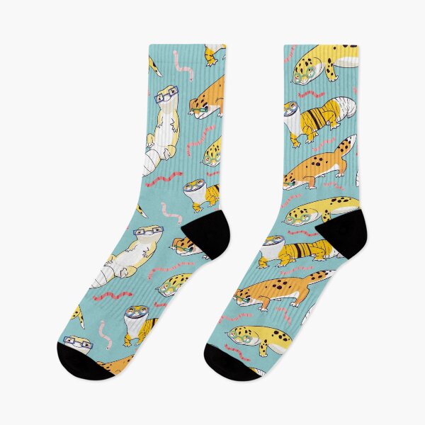 Item preview, Yellow Leopard Gecko - Cute Yellow and Green Cartoon Animal Pattern designed and sold by TheRainbowRoom.