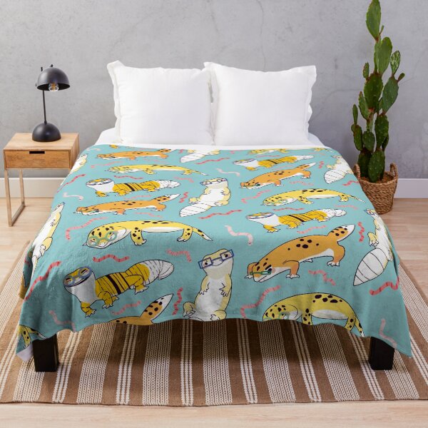 Item preview, Yellow Leopard Gecko - Cute Yellow and Green Cartoon Animal Pattern designed and sold by TheRainbowRoom.