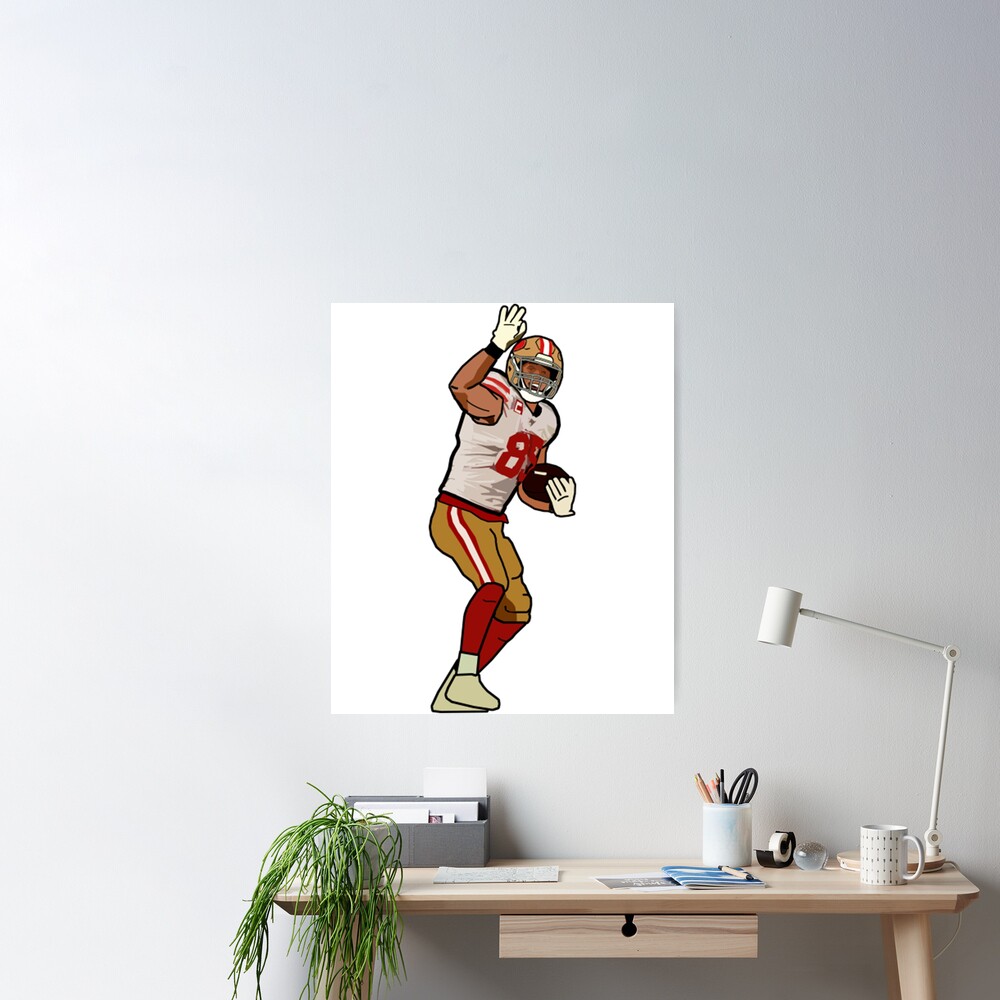 George Kittle San Francisco 49ers Unsigned Touchdown Celebration Photograph