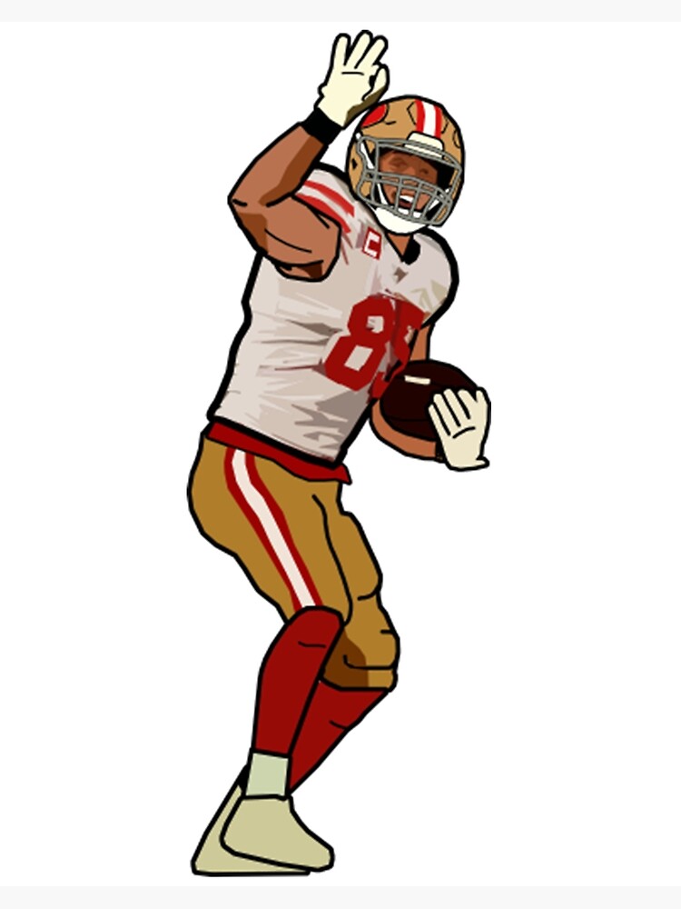 George Kittle watercolor, San Francisco 49ers wall art, George