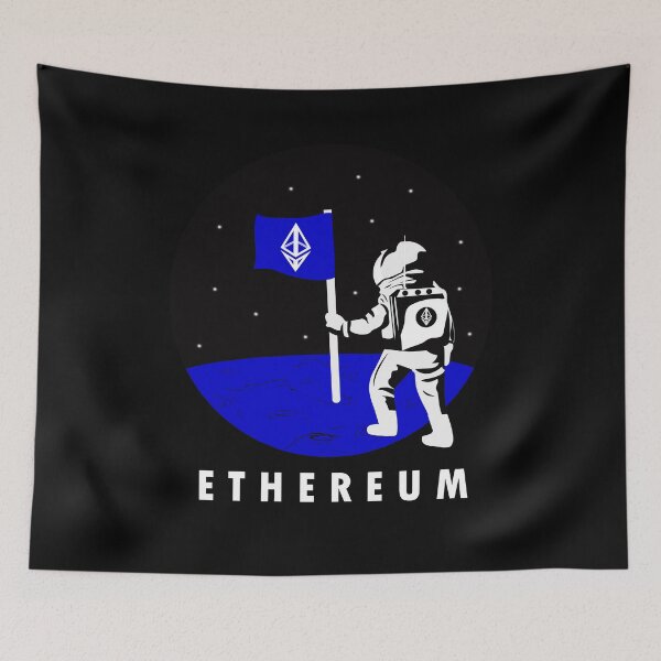 Item preview, Ethereum On The Moon Blue Moons  designed and sold by Sujitra  Romyen.