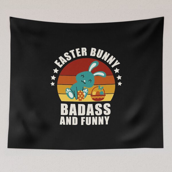 Item preview, easter bunny badass and funny designed and sold by DIDAKU.