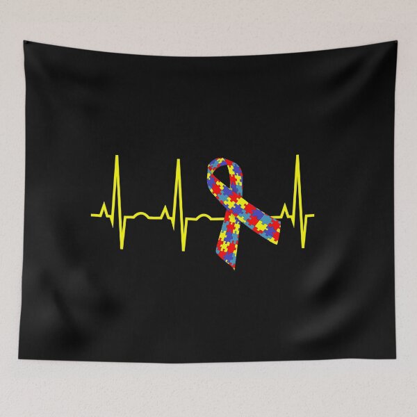 Item preview, Autism Awareness Shirt - Autism Heartbeat Gift T-Shirt designed and sold by HammonArt.