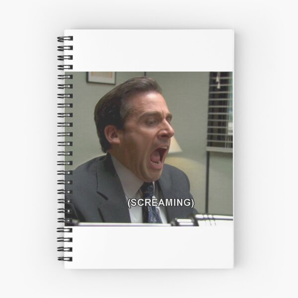 Item preview, THE OFFICE MEME MICHAEL SCOTT SCREAMING designed and sold by Terry Loves Yogurt.