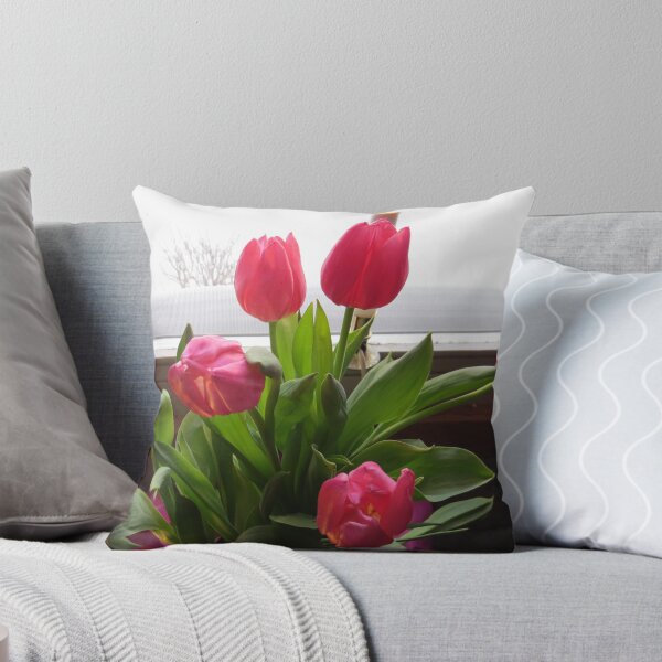 Item preview, Dazzling Pink Tulip Flowers designed and sold by FlowersAndMore.