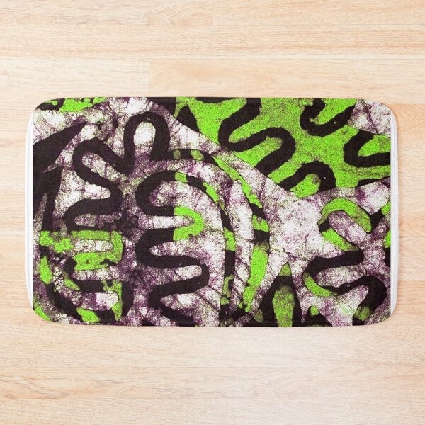 Item preview, African Batik in Black and Green designed and sold by Everett  Spruill.