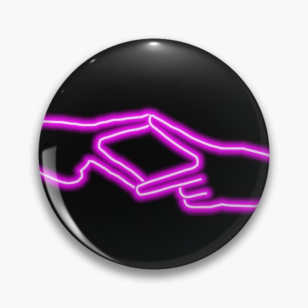 Artikelvorschau, adpi neonpinkes Handsymbol entworfen und verkauft von acetaryst.