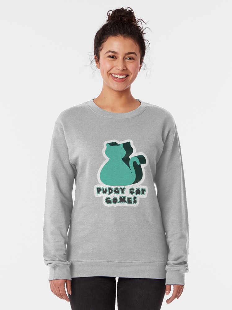 Alternate view of Pudgy Cat Games Meeple Logo Pullover Sweatshirt