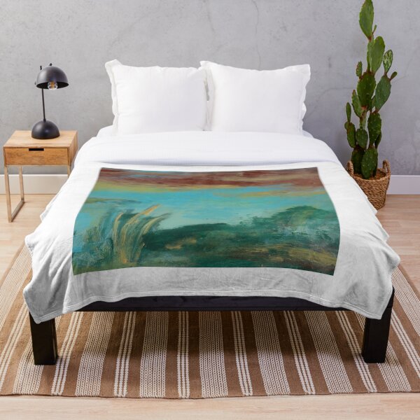 Earth Day Abstract: A New Earth Throw Blanket