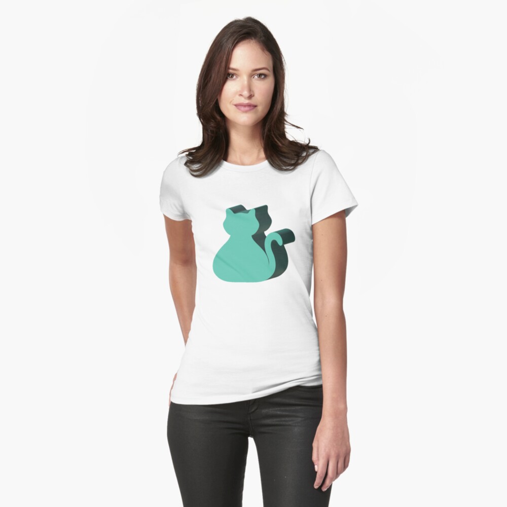 Item preview, Fitted T-Shirt designed and sold by pudgycatgames.