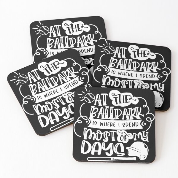 Item preview, At The Ballpark Is Where I Spend Most Of My Days Baseball designed and sold by ohmier.