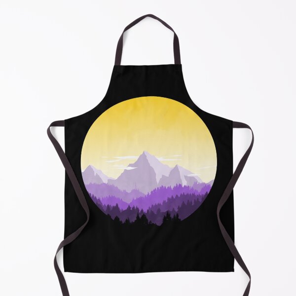 Item preview, Enby Range Circle (Subtle Non-Binary Flag Landscape) designed and sold by Albrithr.