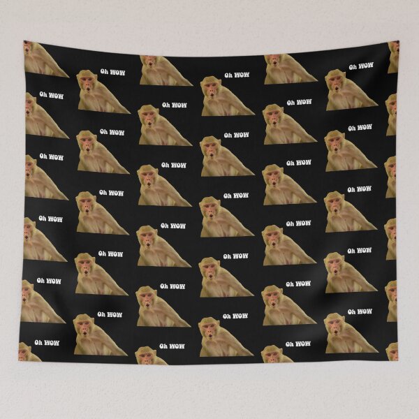 Item preview, Funny Animal Stickers: And the monkey goes...OH WOW designed and sold by Memiefy.