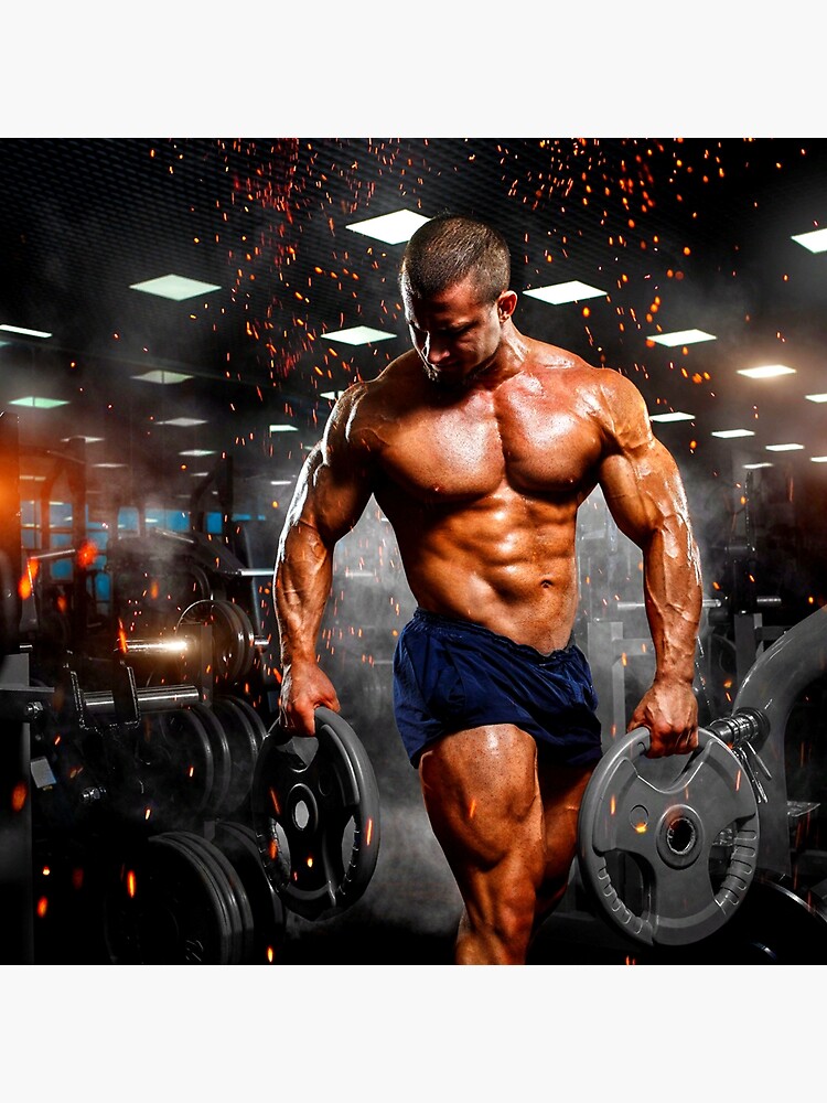 Bodybuilder Black Background, man lifting two dumbbells animated  illustration, HD wallpaper | Wallpaperbetter
