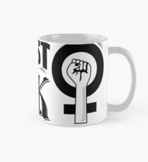 Feminist as fuck fancy type Classic Mug