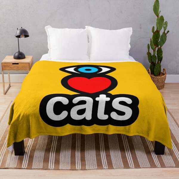Item preview, i love cats (yellow - vertical) designed and sold by MisterSquid.
