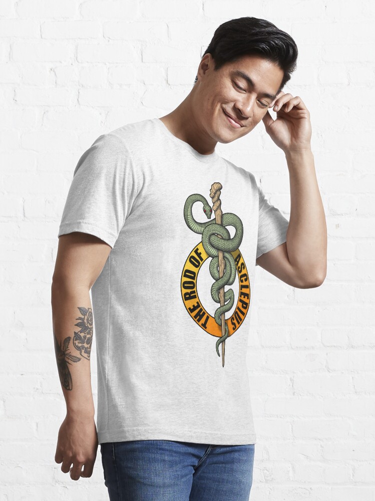 Alternate view of Rod of Asclepius Essential T-Shirt