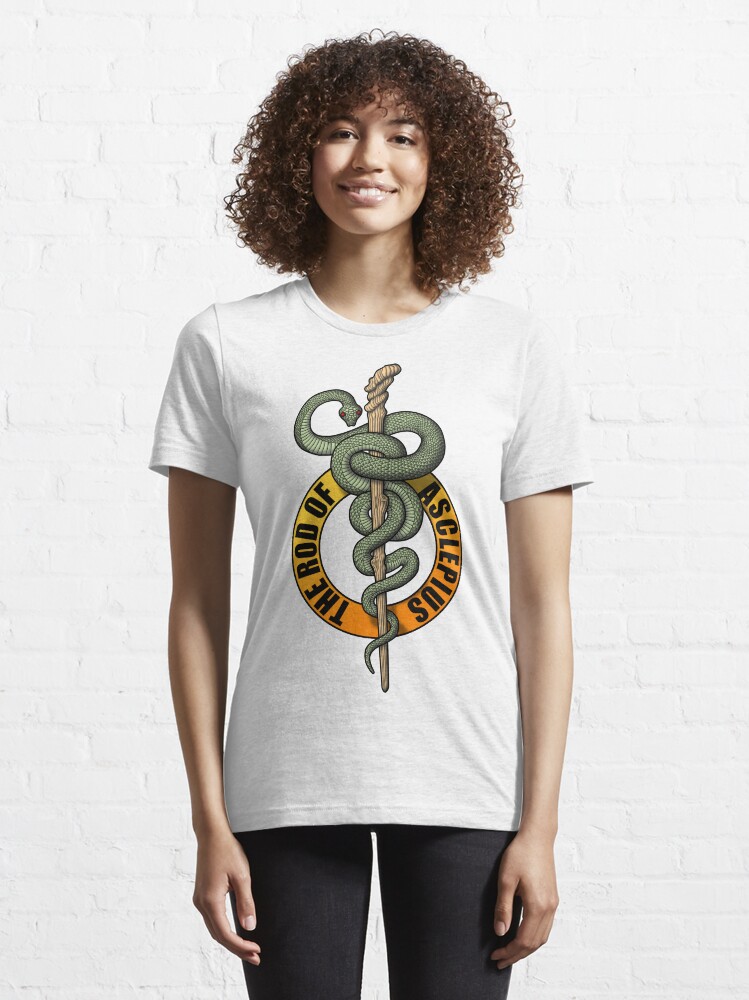Alternate view of Rod of Asclepius Essential T-Shirt