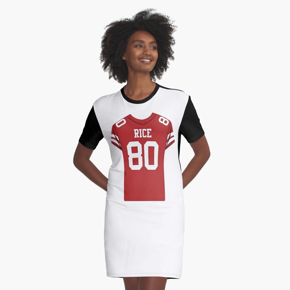 Jerry Rice #80 Jersey' Graphic T-Shirt Dress for Sale by RobyChism