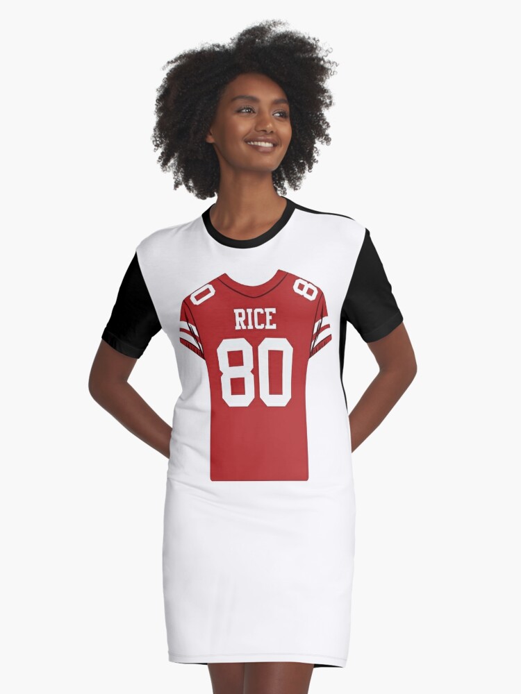 Jerry Rice #80 Jersey' Graphic T-Shirt Dress for Sale by RobyChism