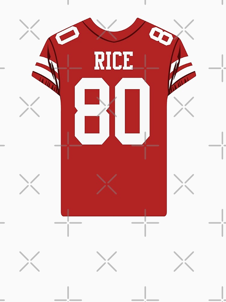 Jerry Rice #80 Jersey Essential T-Shirt for Sale by RobyChism