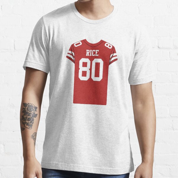 Jerry Rice #80 Jersey Essential T-Shirt for Sale by RobyChism