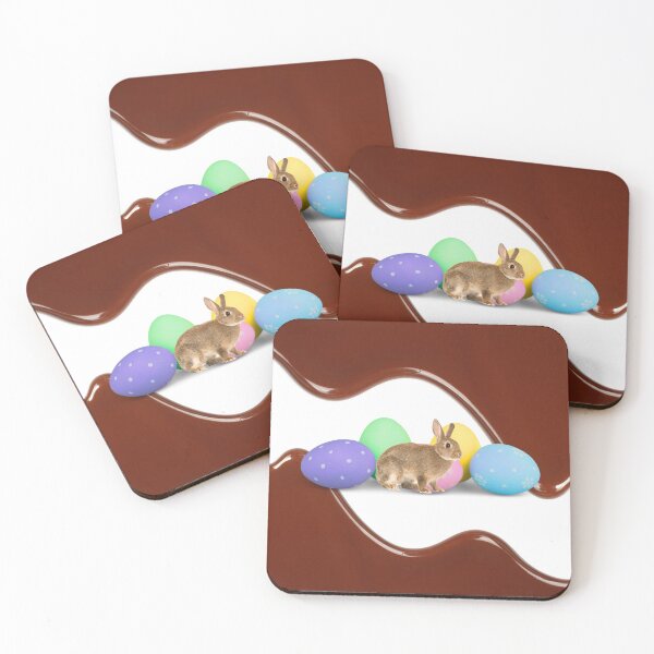 Item preview, Easter Bunny Colorful Dyed Eggs Chocolate Holiday Cute designed and sold by CBCreations73.