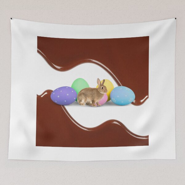 Item preview, Easter Bunny Colorful Dyed Eggs Chocolate Holiday Cute designed and sold by CBCreations73.