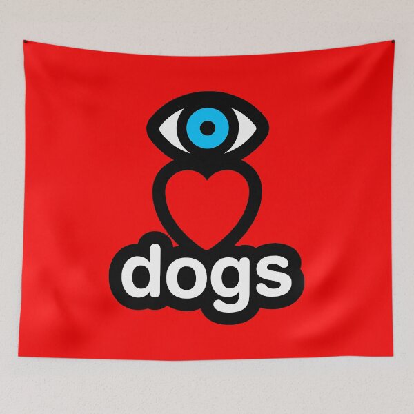 Item preview, i love dogs (red - vertical) designed and sold by MisterSquid.