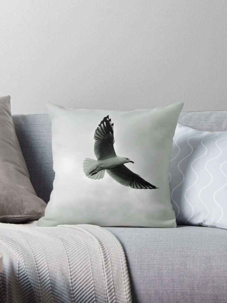 Thumbnail 1 of 3, Throw Pillow, Soaring designed and sold by Tiffany Dryburgh.