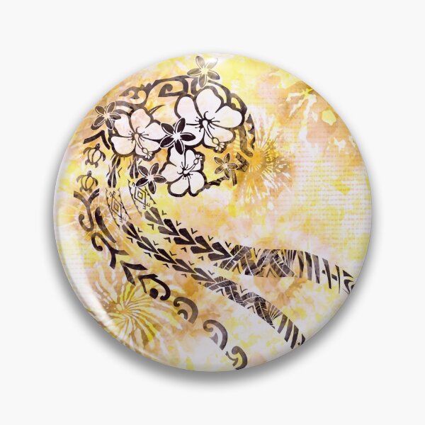 Item preview, Polynesian - Hawaiian Gold Tie Dye Splash designed and sold by sunnthreads.