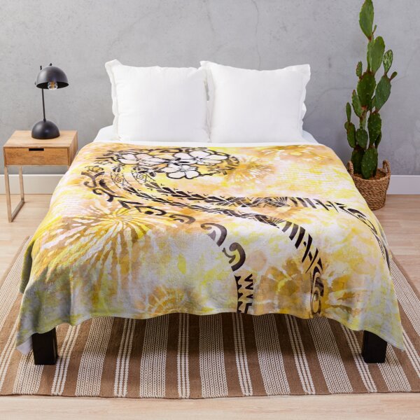 Item preview, Polynesian - Hawaiian Gold Tie Dye Splash designed and sold by sunnthreads.