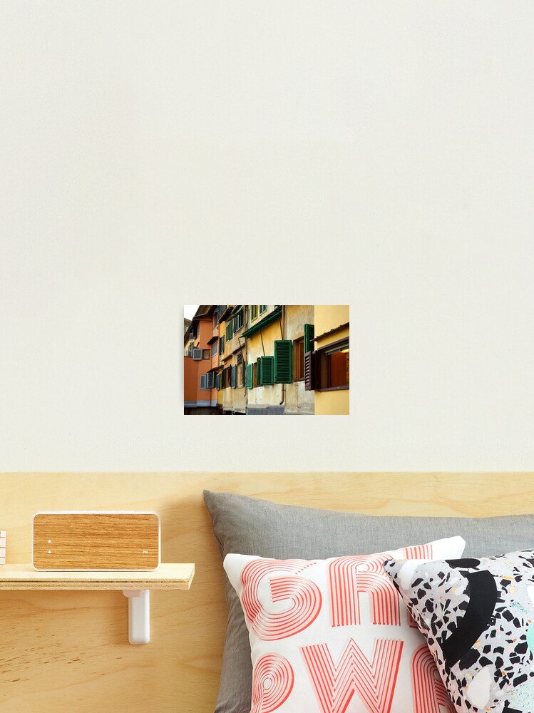 Thumbnail 1 of 3, Photographic Print, Windows, Ponte Vecchio designed and sold by Tiffany Dryburgh.