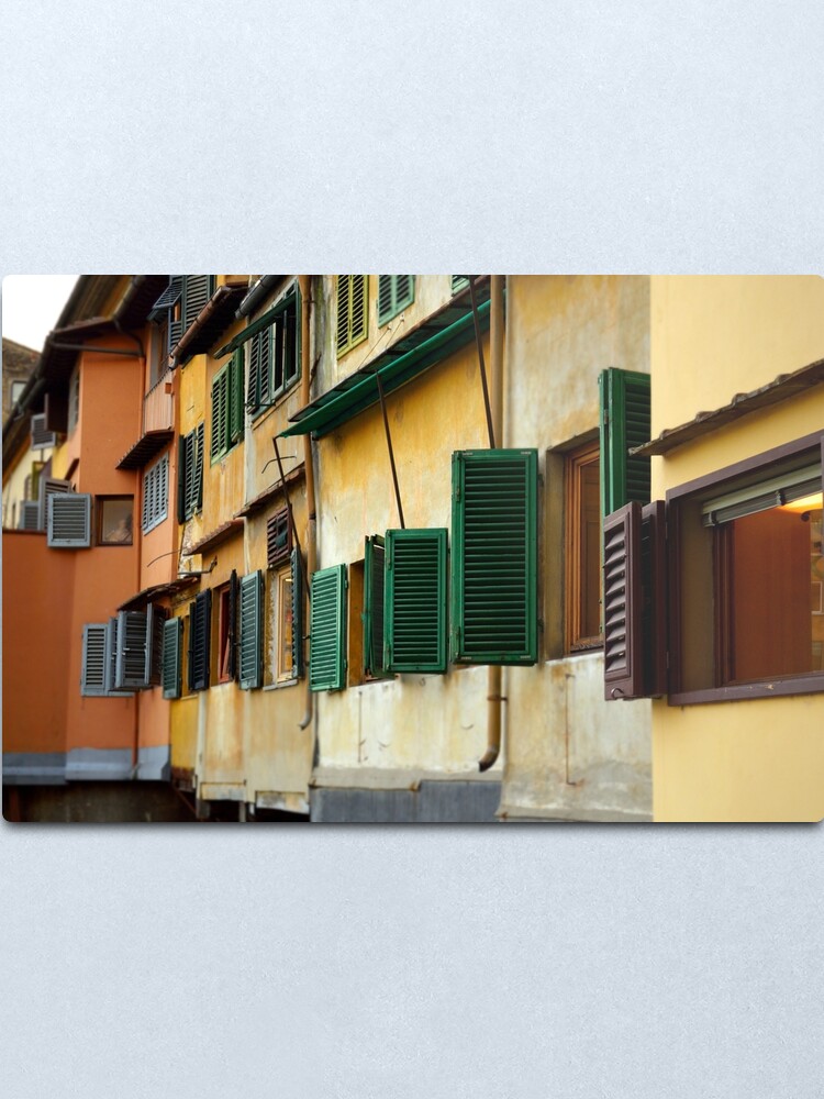 Alternate view of Windows, Ponte Vecchio Metal Print