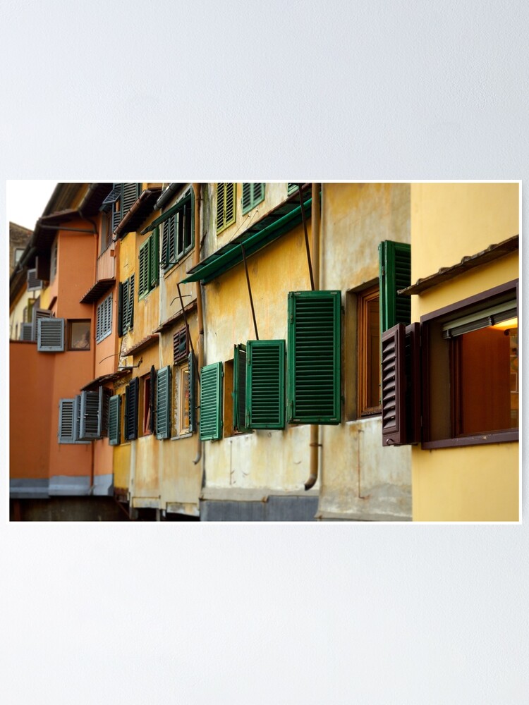 Thumbnail 2 of 3, Poster, Windows, Ponte Vecchio designed and sold by Tiffany Dryburgh.