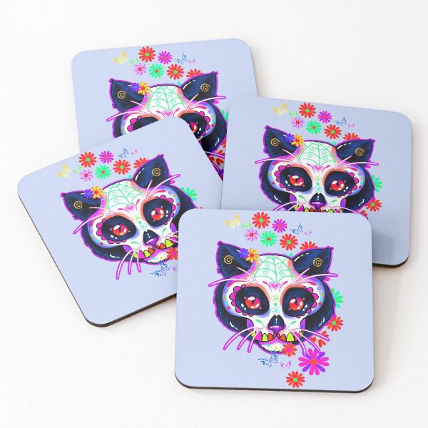 Item preview,  Day Of The Dead Kitty Cat Sugar Skull designed and sold by Gothic Fantasy.