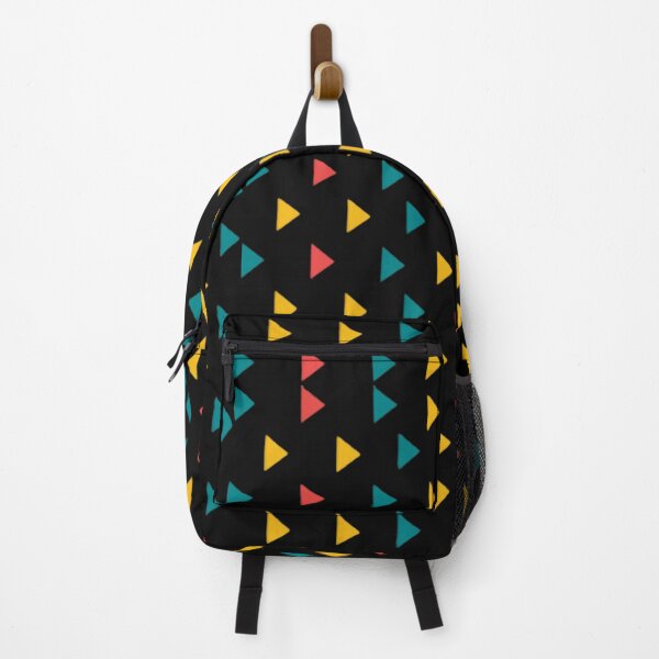 Item preview, Colorful Cute Triangles Black BG designed and sold by SaamyaTyagi.