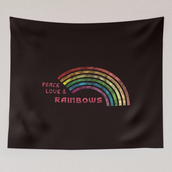 Item preview, Peace Love & Rainbows. Retro  designed and sold by luvmhykdesigns.