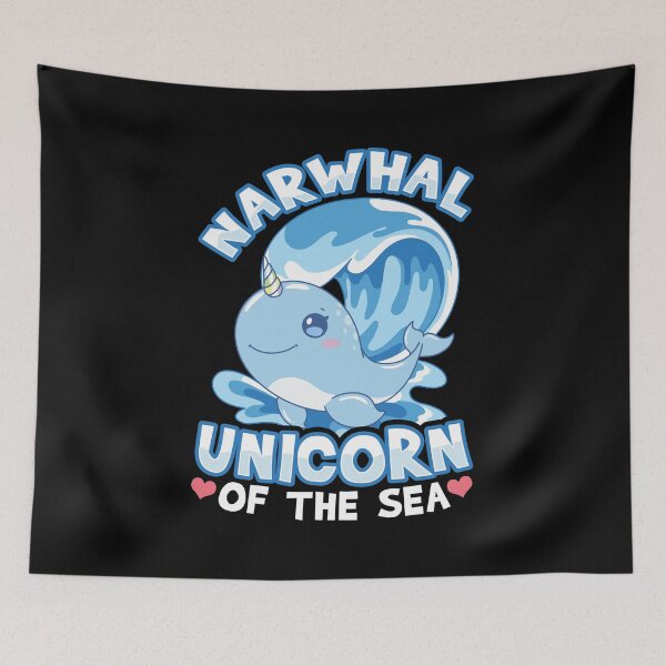 Item preview, Cute & Funny Horned Narwhal Unicorn Of The Sea designed and sold by perfectpresents.