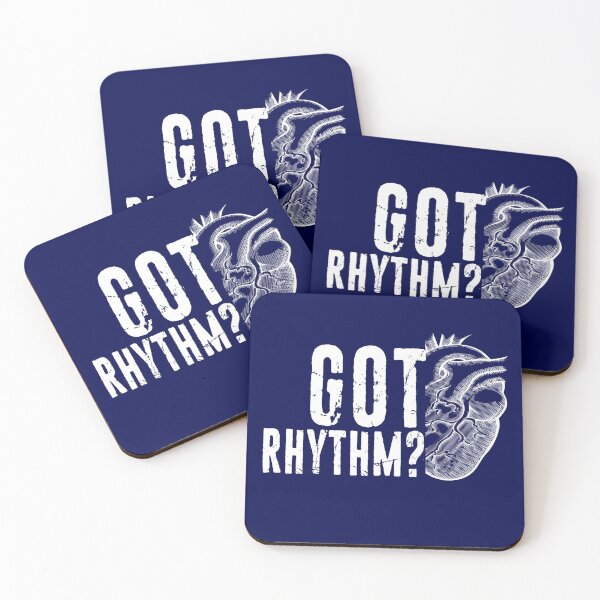 Item preview, Funny Got Rhythm Cardiology Cardiac Heart Cardiologist Distressed designed and sold by niftee.