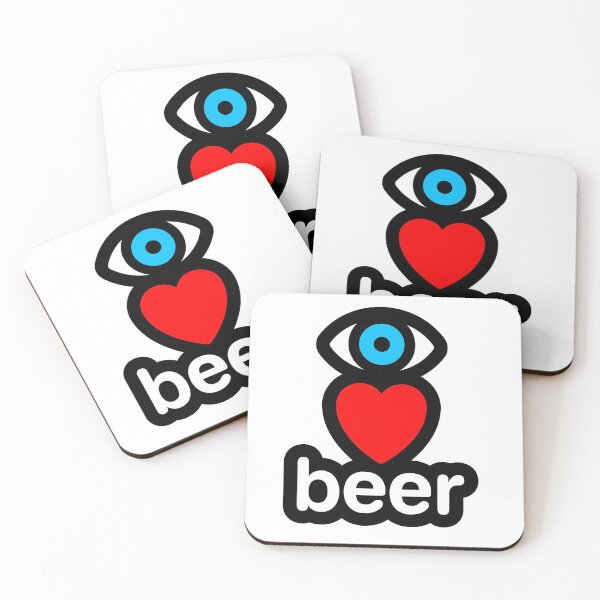 Item preview, i love beer (vertical) designed and sold by MisterSquid.