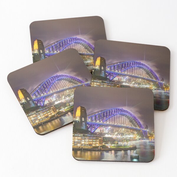 Item preview, Sydney Harbour Bridge Bathed in Blue IV designed and sold by Blackadder Photography.