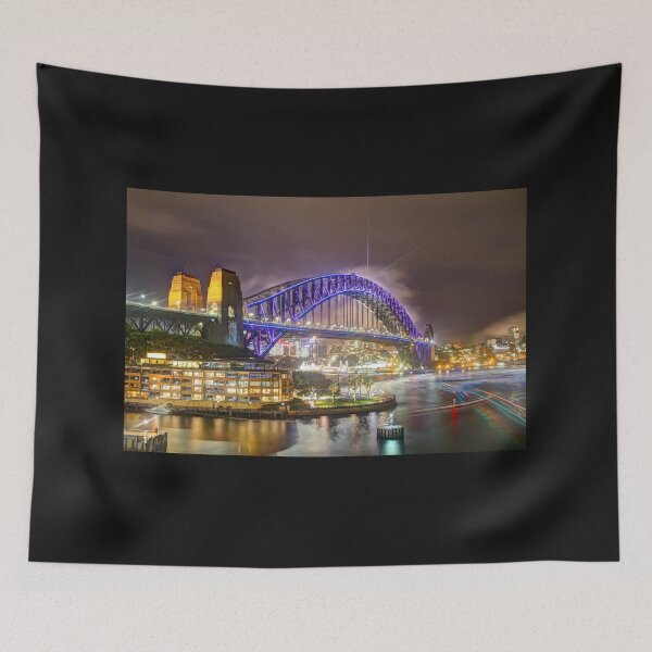 Item preview, Sydney Harbour Bridge Bathed in Blue IV designed and sold by Blackadder Photography.