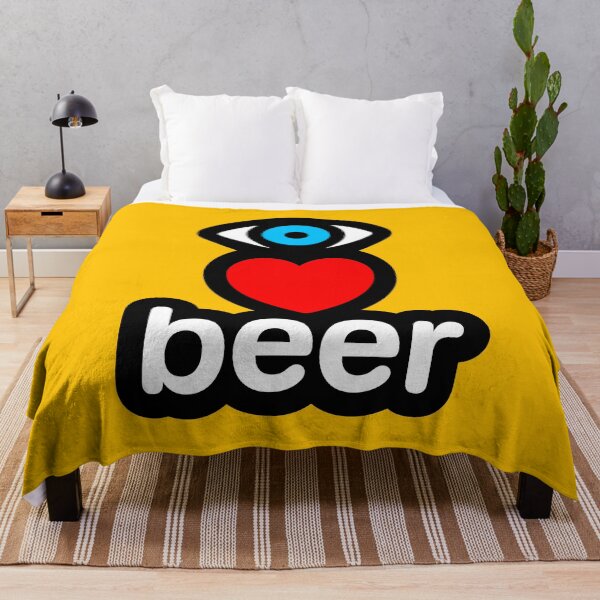 Item preview, i love beer (yellow - vertical) designed and sold by MisterSquid.