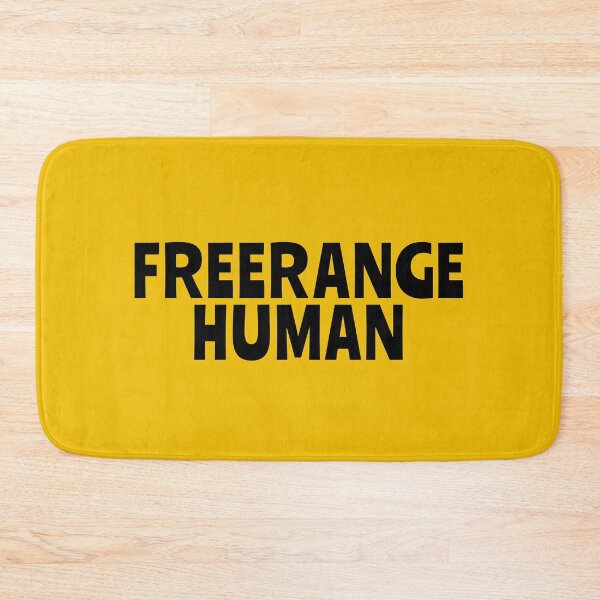 Item preview, FREERANGE HUMAN for the freedom lover freelancer, hippy, vegan or entrepreneur designed and sold by OK SKETCHY.